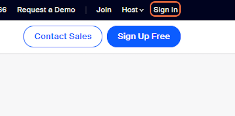 Click on "Sign In" (upper righthand corner).